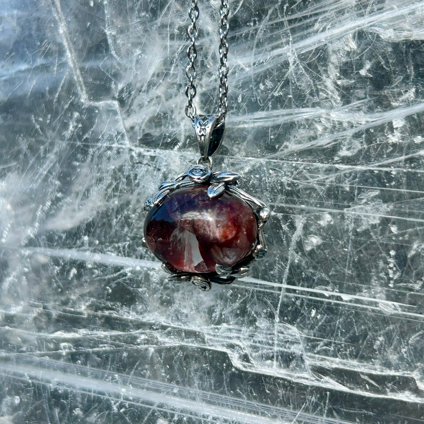 Fire Quartz 925 Pendant