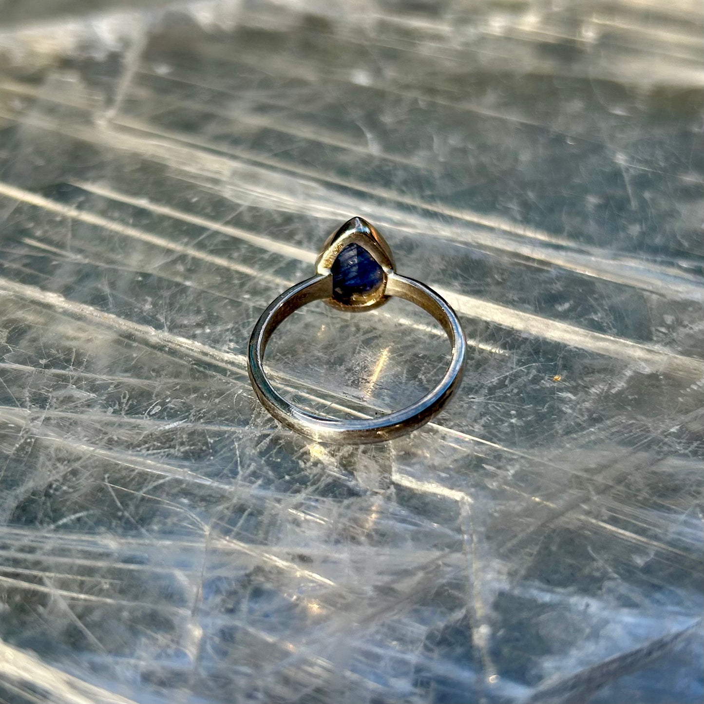 925 Sapphire Ring Size S