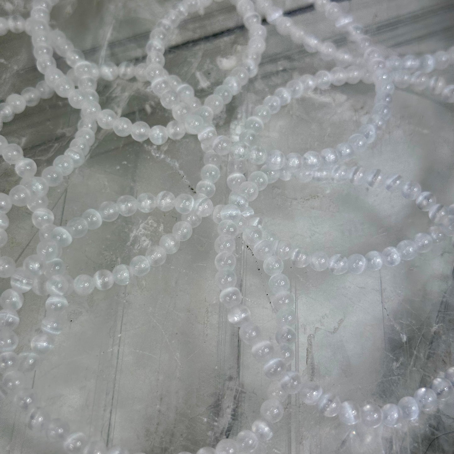 Selenite 4mm Bracelets