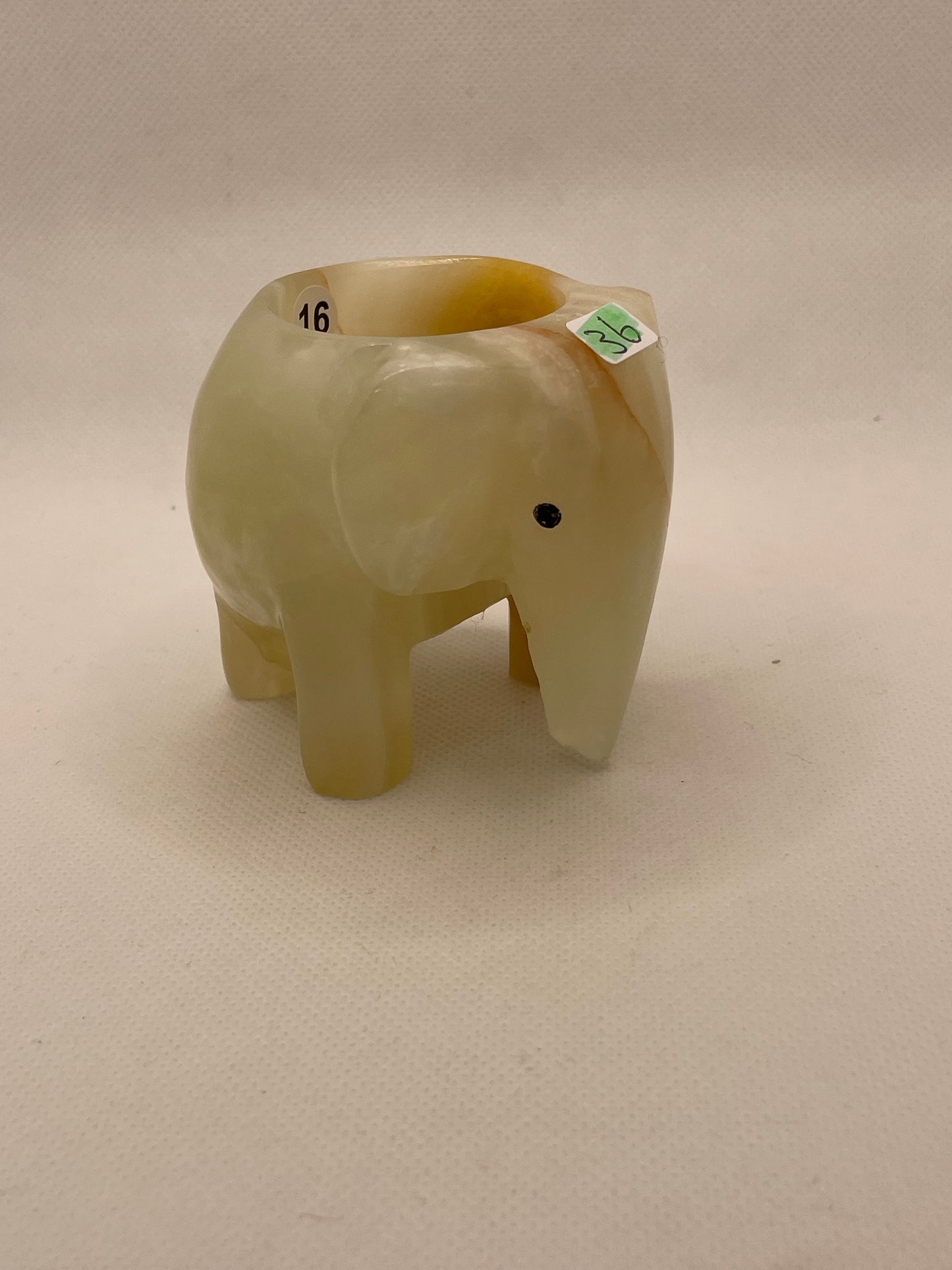 Green Onyx Crystal Elephant