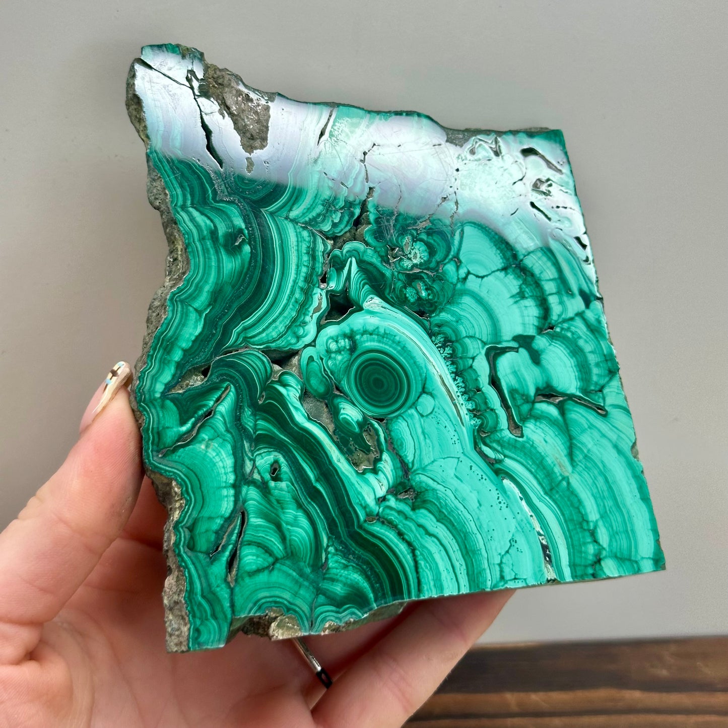Malachite Slab On Stand