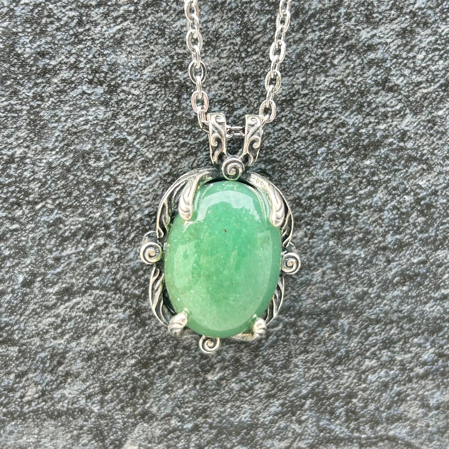 Green Aventuinre Pendant 925