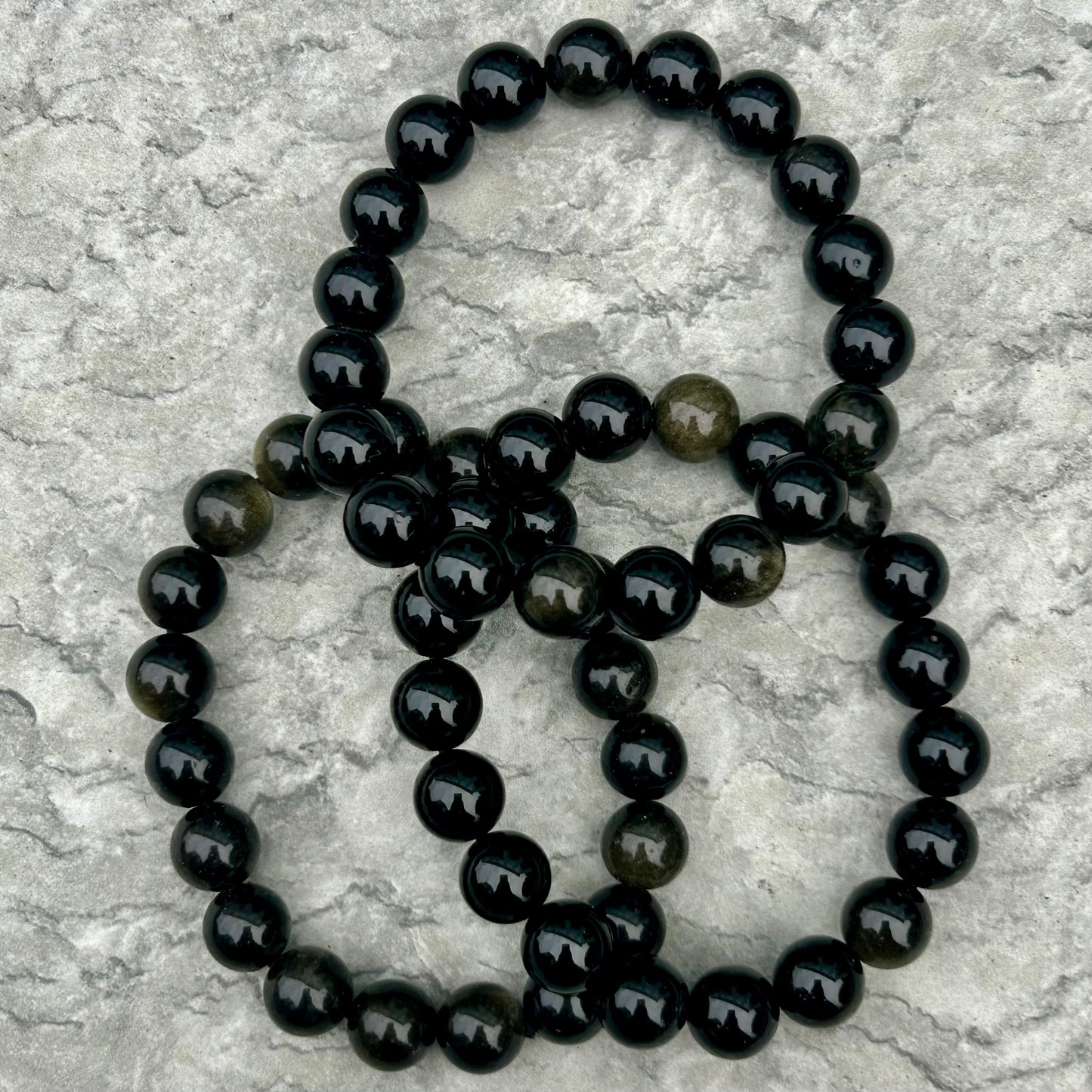 Gold Sheen Obsidian 10mm Bracelet