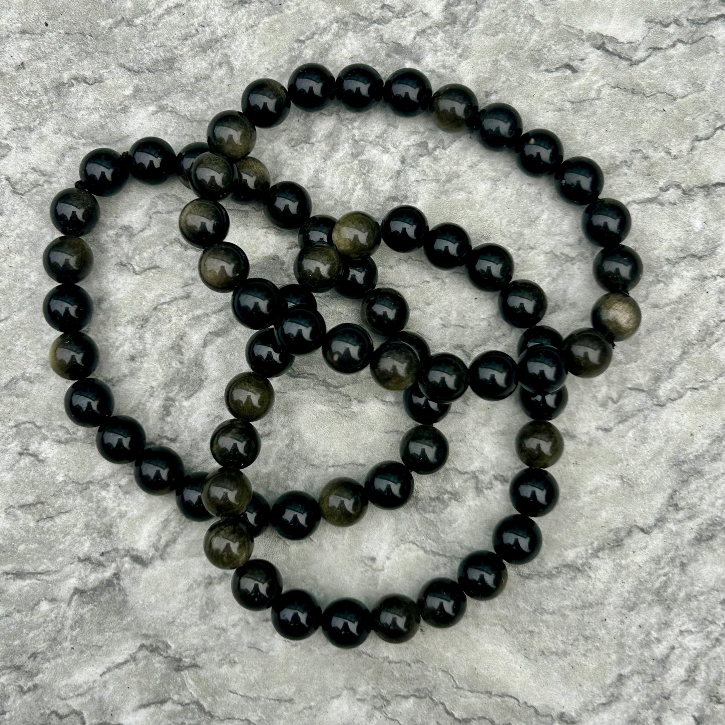 Gold Sheen Obsidian 8mm
