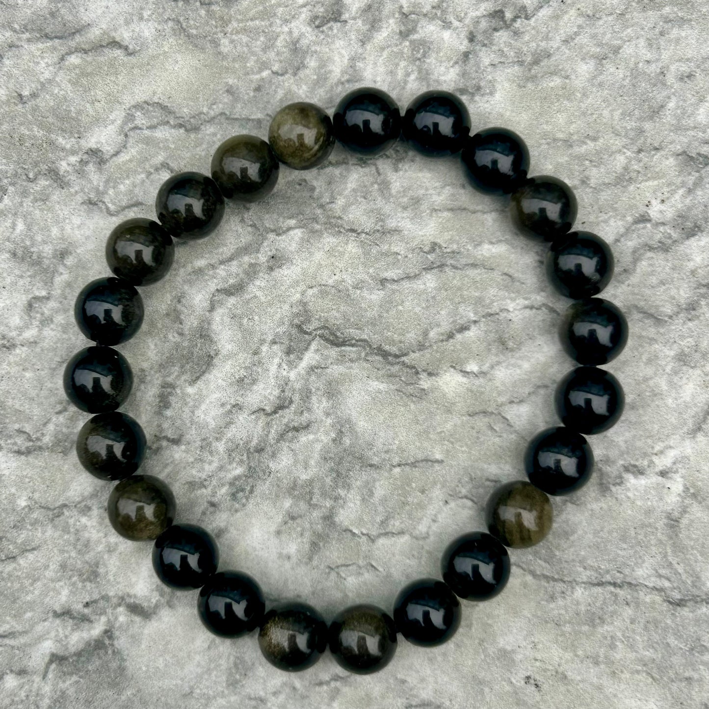 Gold Sheen Obsidian 8mm