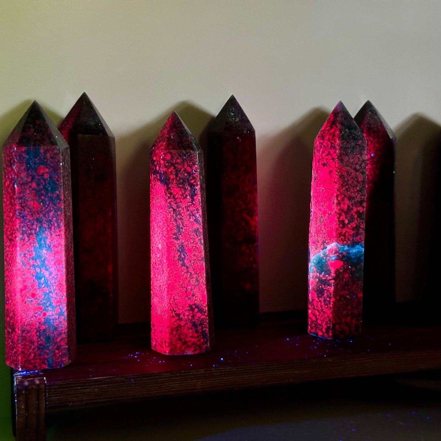 Ruby Green Kyanite Towers