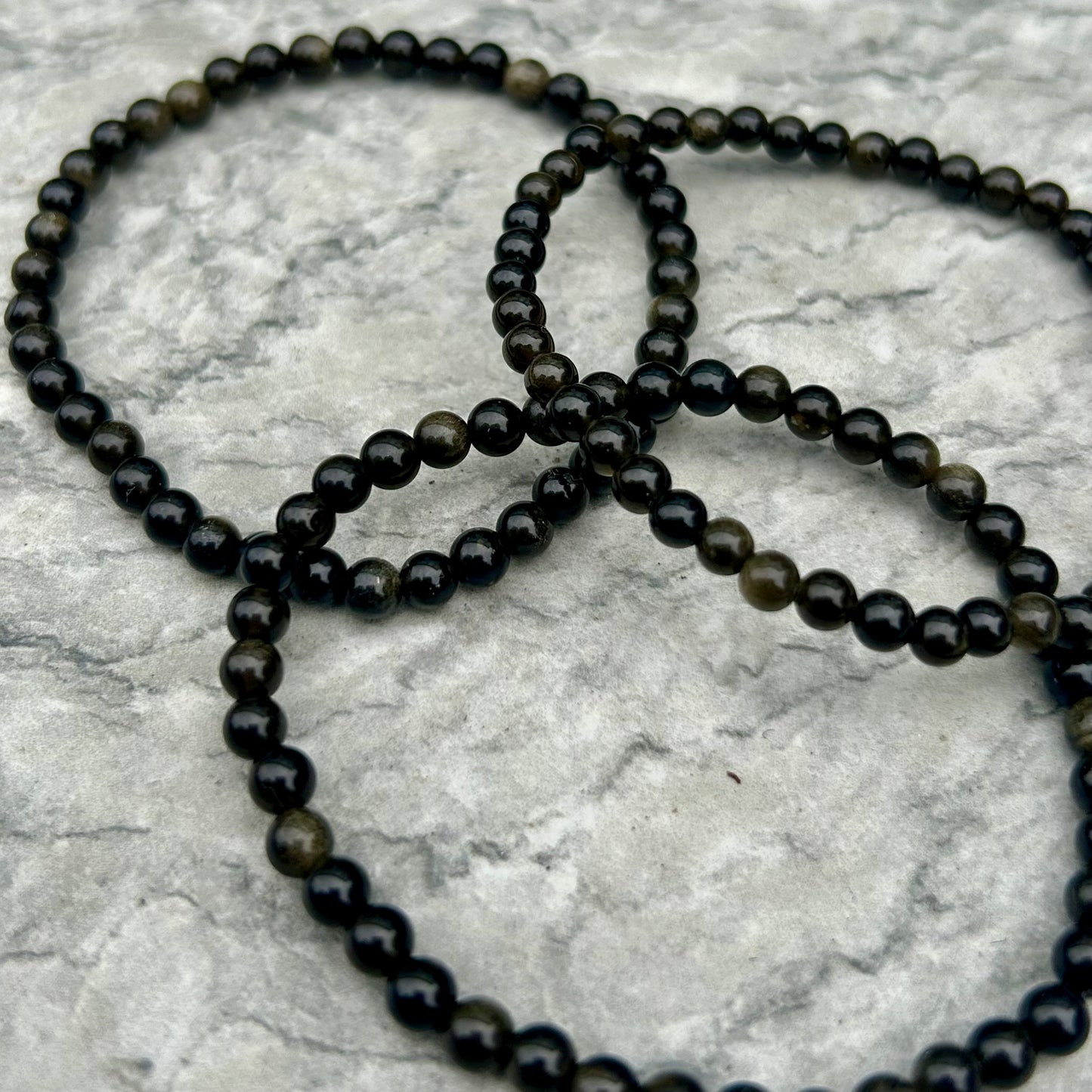 Rainbow Obsidian Bracelets 4mm