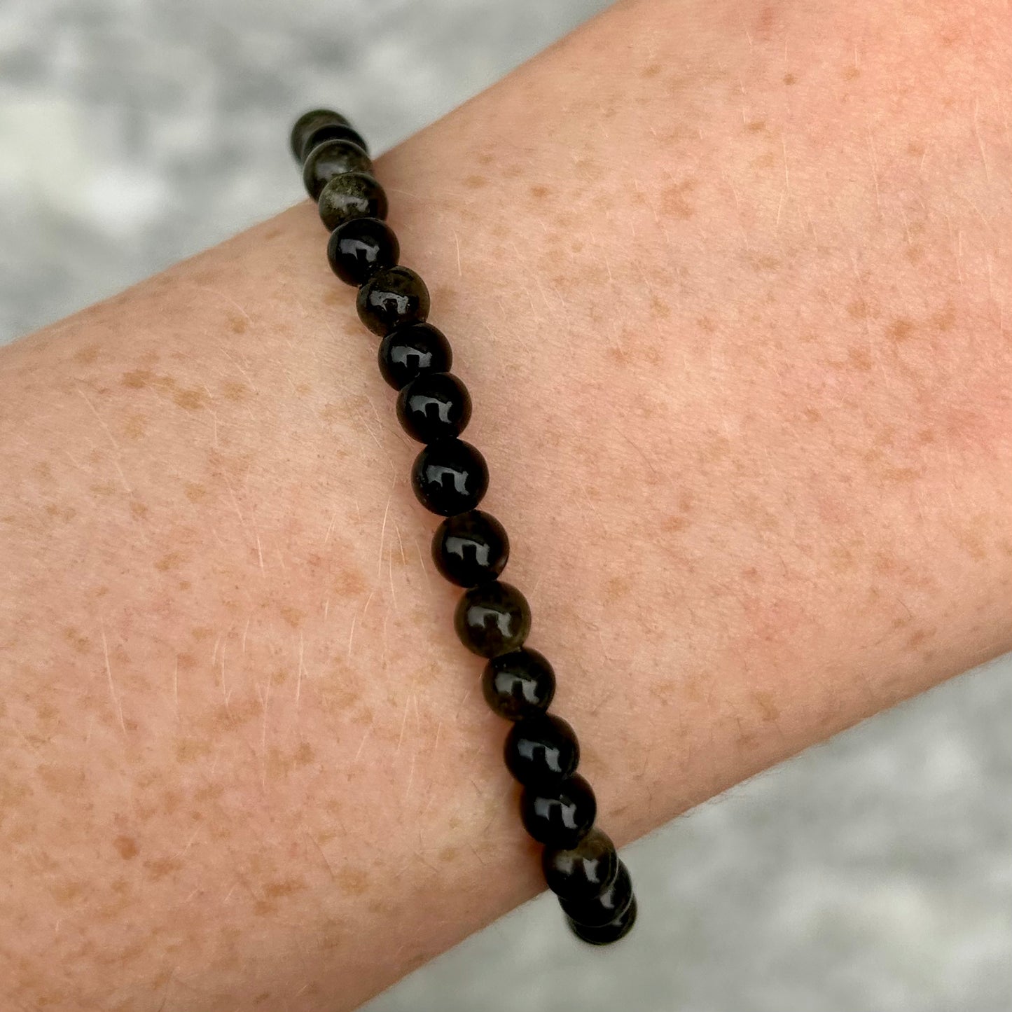 Rainbow Obsidian Bracelets 4mm