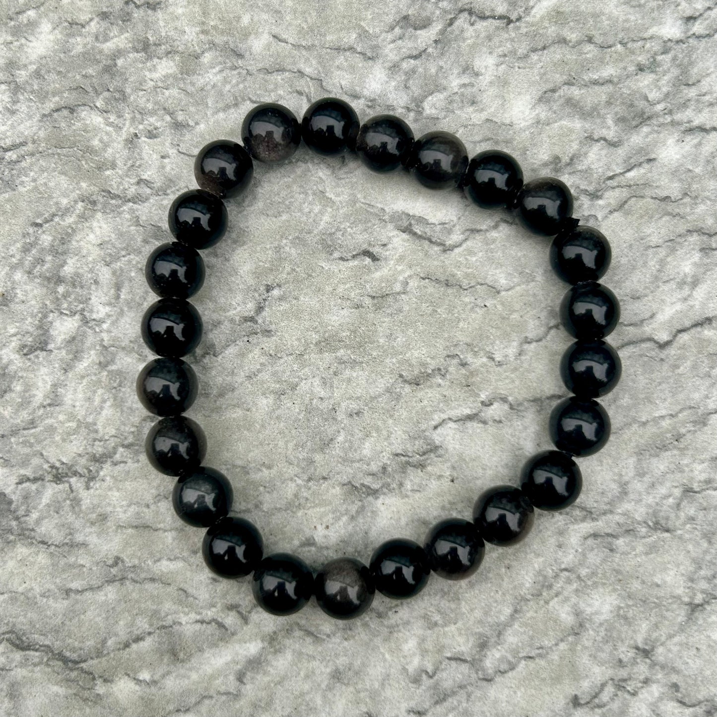 Silver Sheen Obsidian 8mm