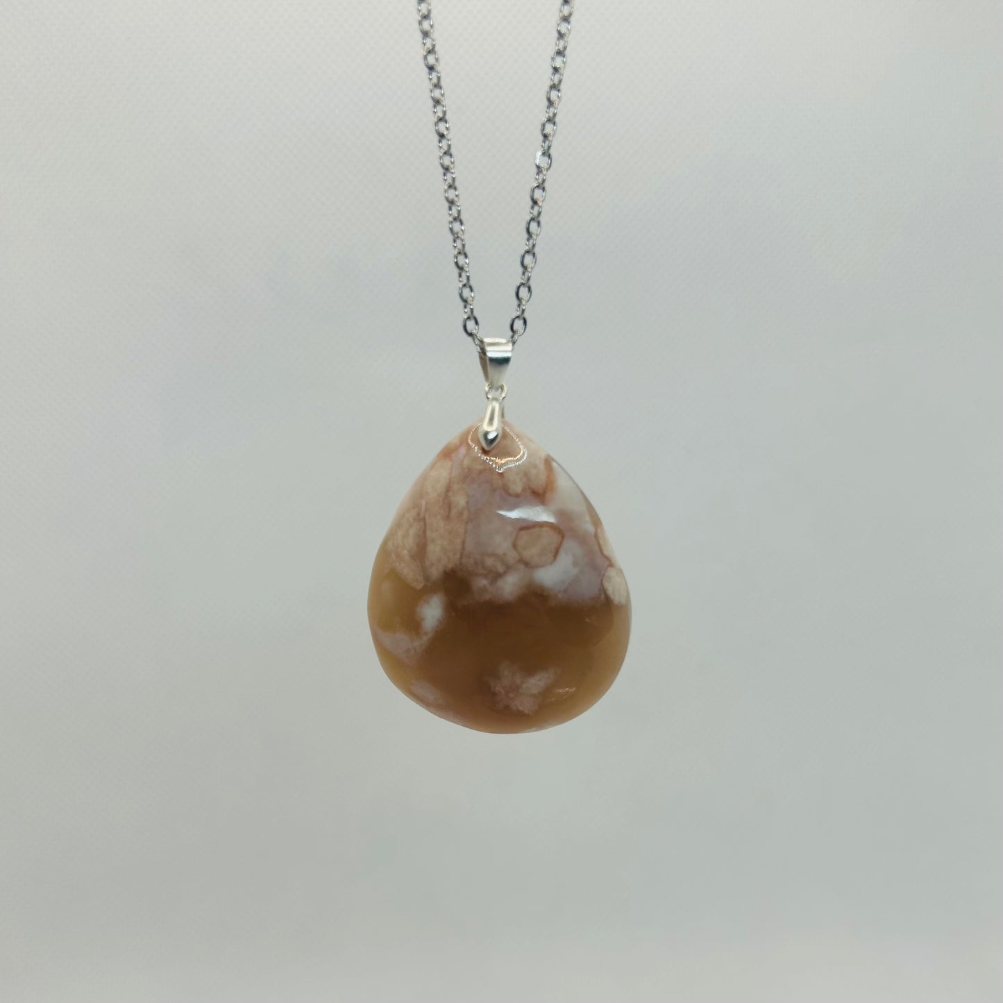 Flower Agate Pendant