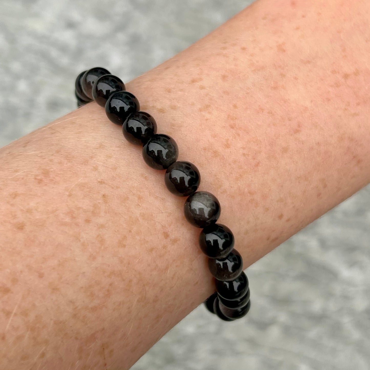 Silver Sheen Obsidian 6mm