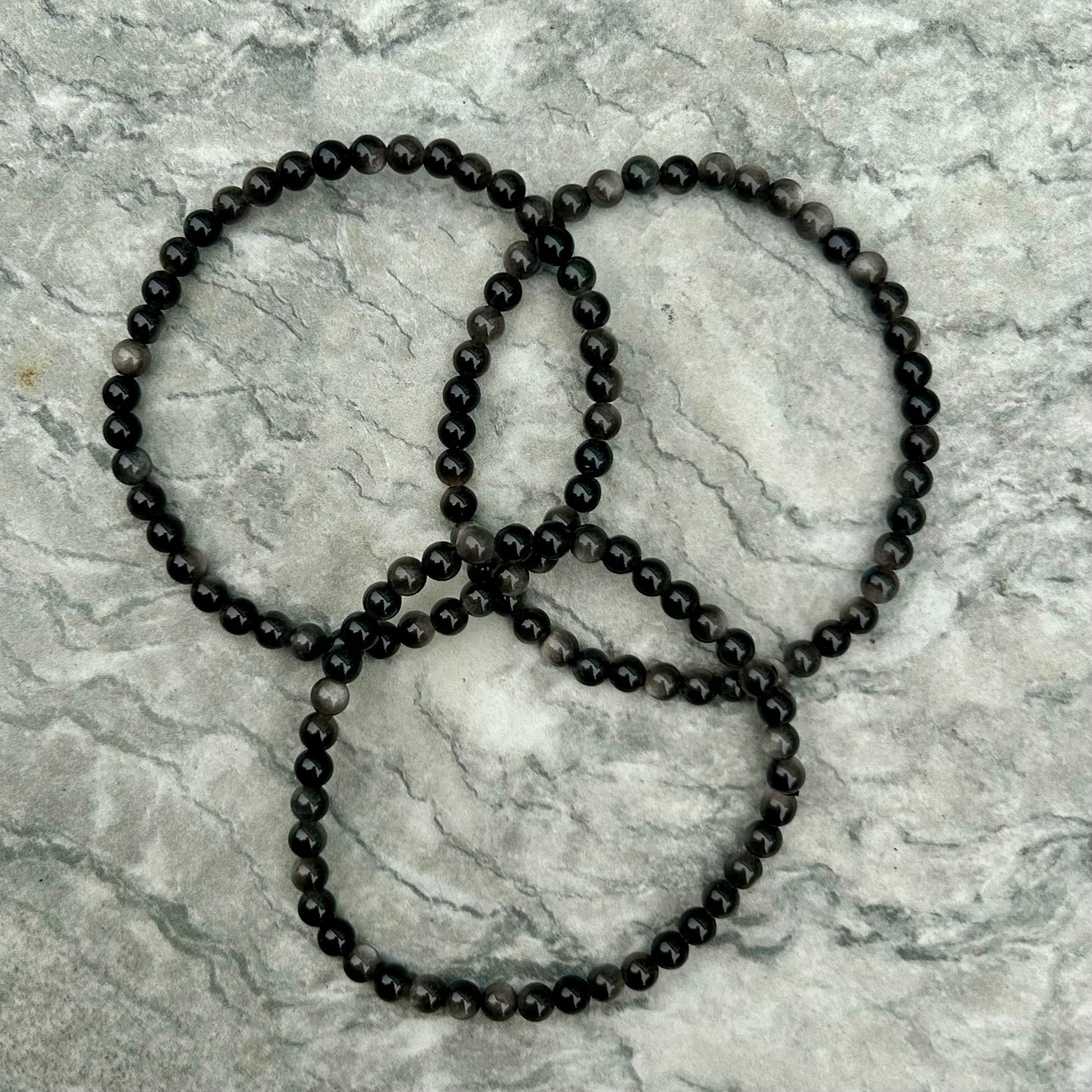 Silver Sheen Obsidian 4mm