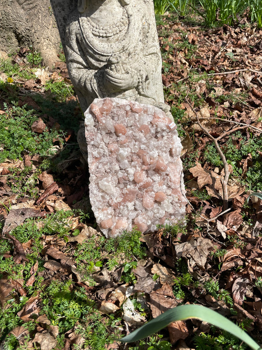 Apophyllite & Pink Stilbite Raw Statement Piece