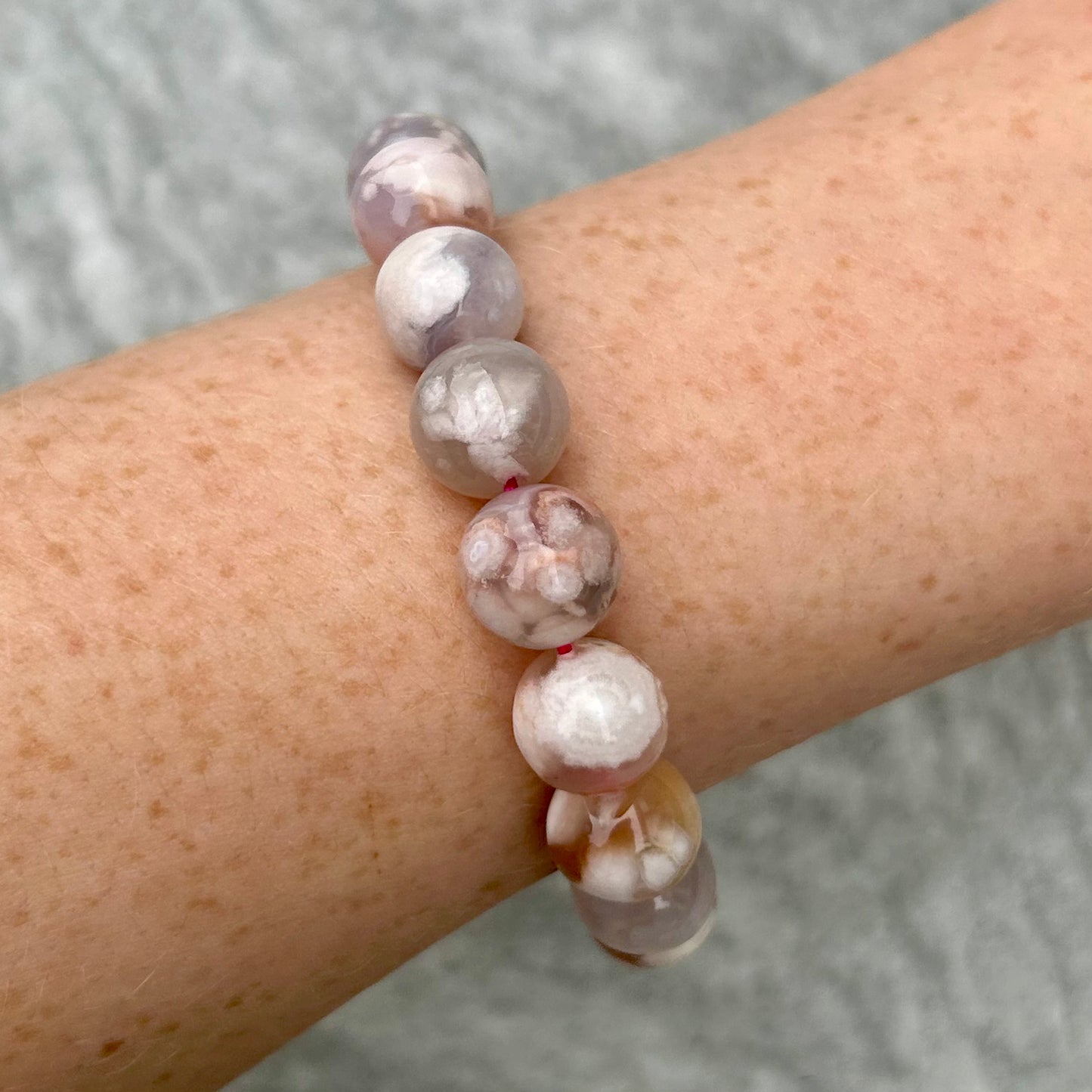 Flower Agate Bracelets 10mm