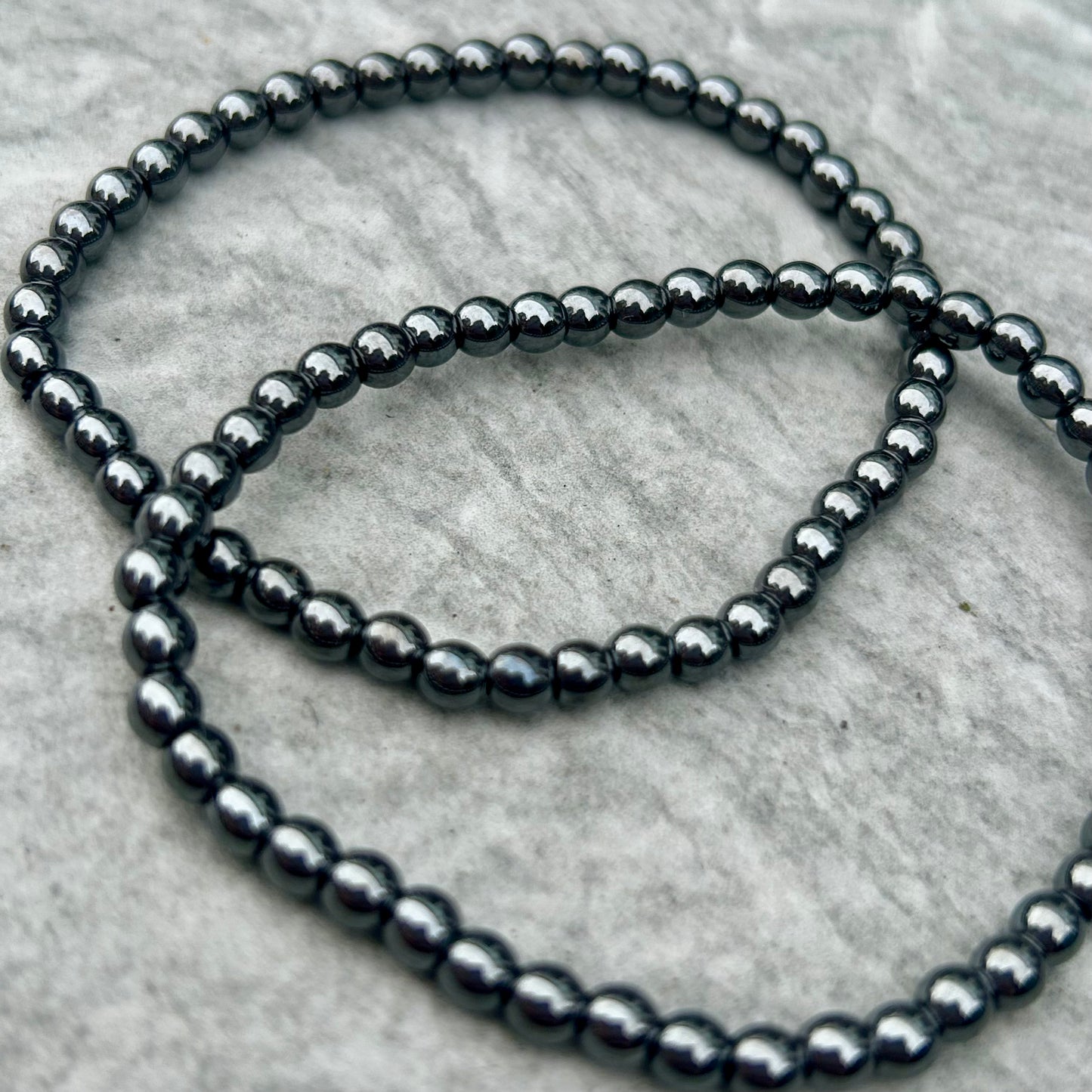 Hematite Bracelet 4mm