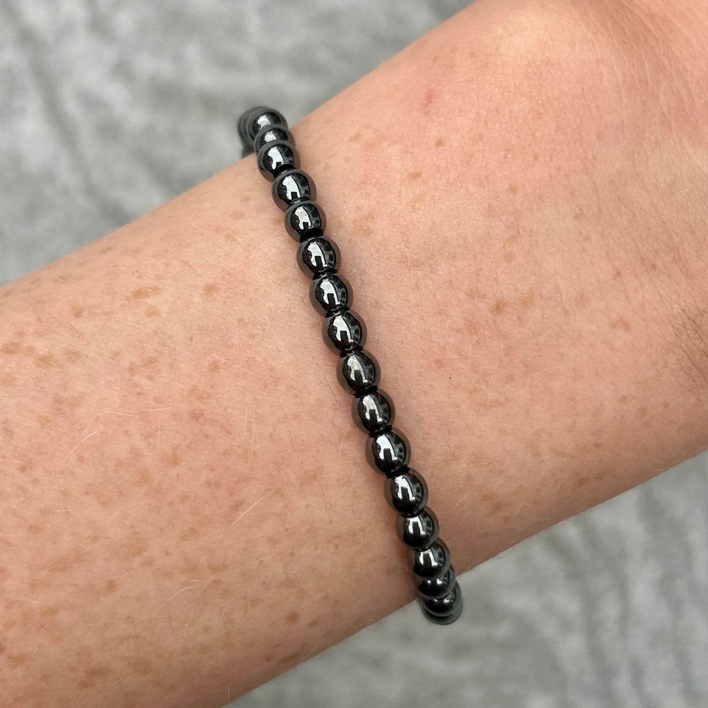 Hematite Bracelet 4mm