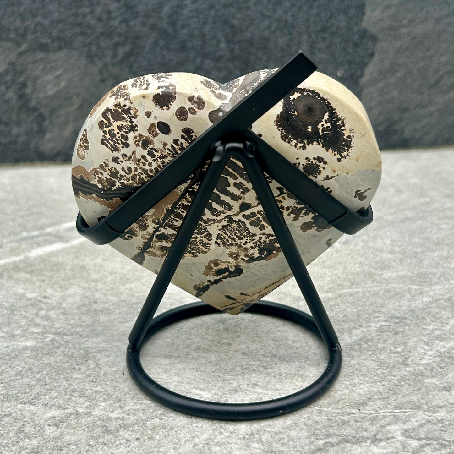 Picture Jasper Heart On Stand