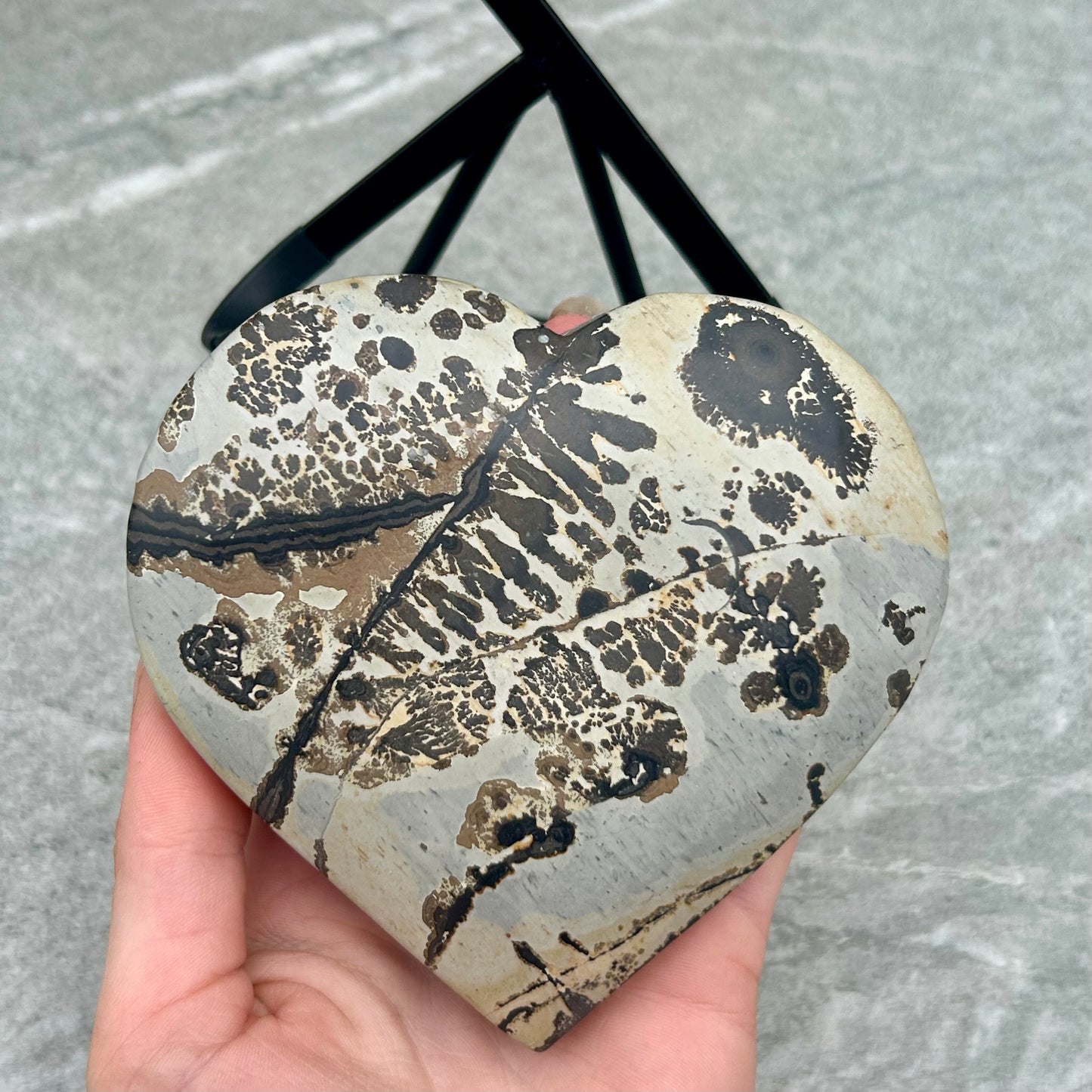 Picture Jasper Heart On Stand