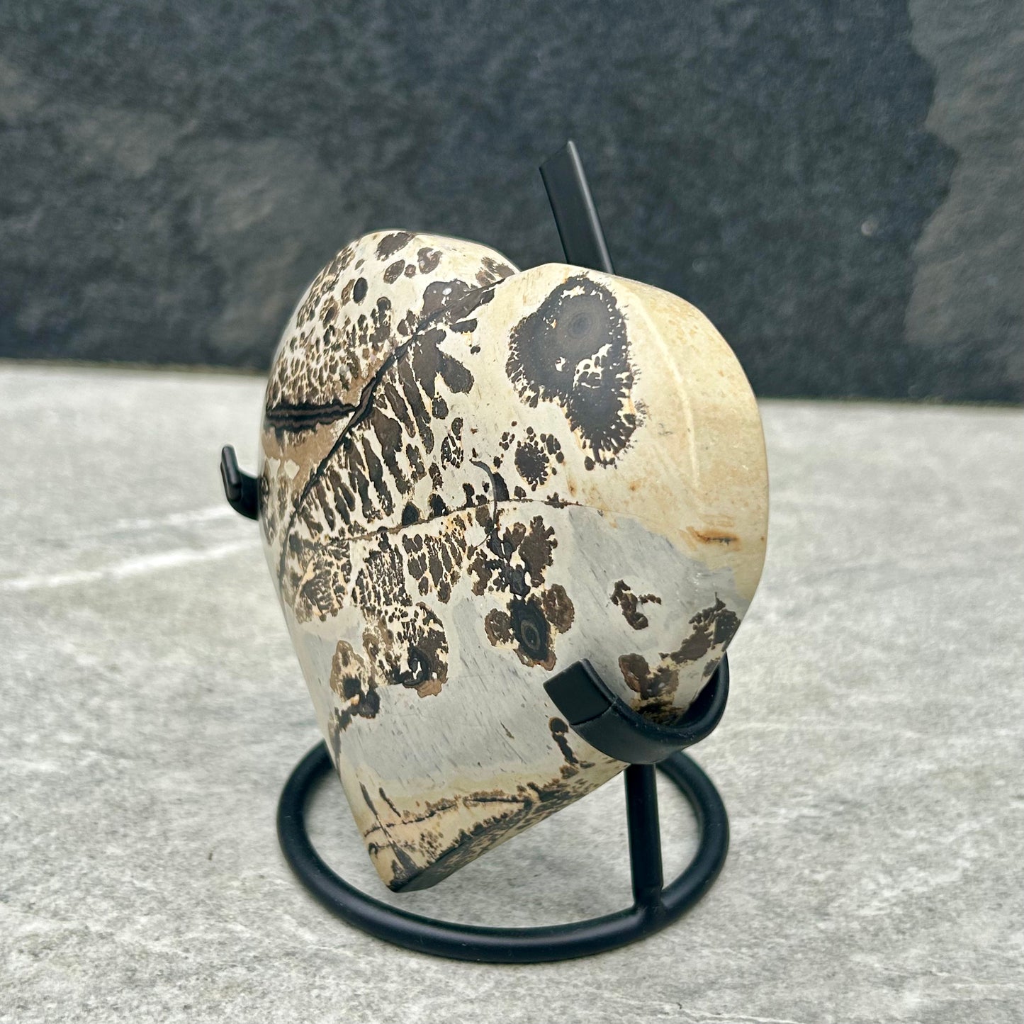 Picture Jasper Heart On Stand