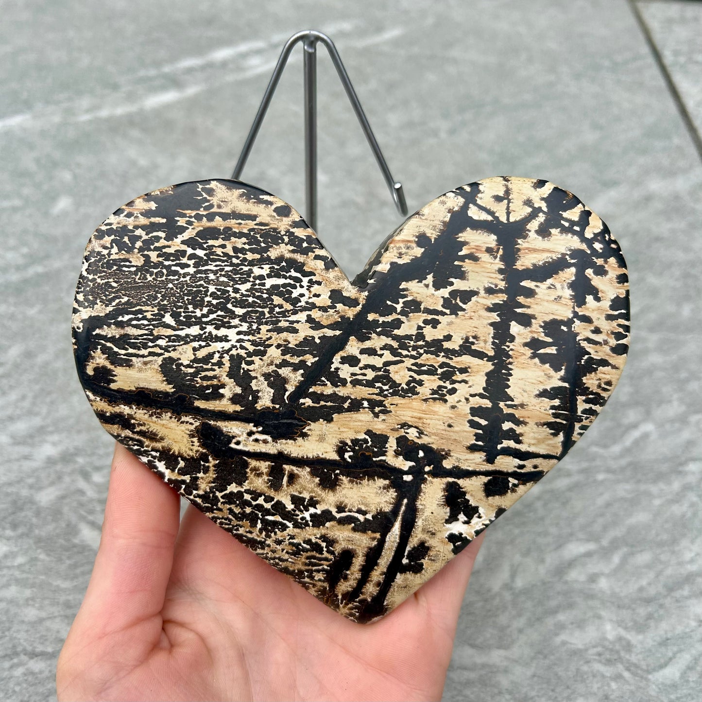 Picture Jasper Heart On Stand