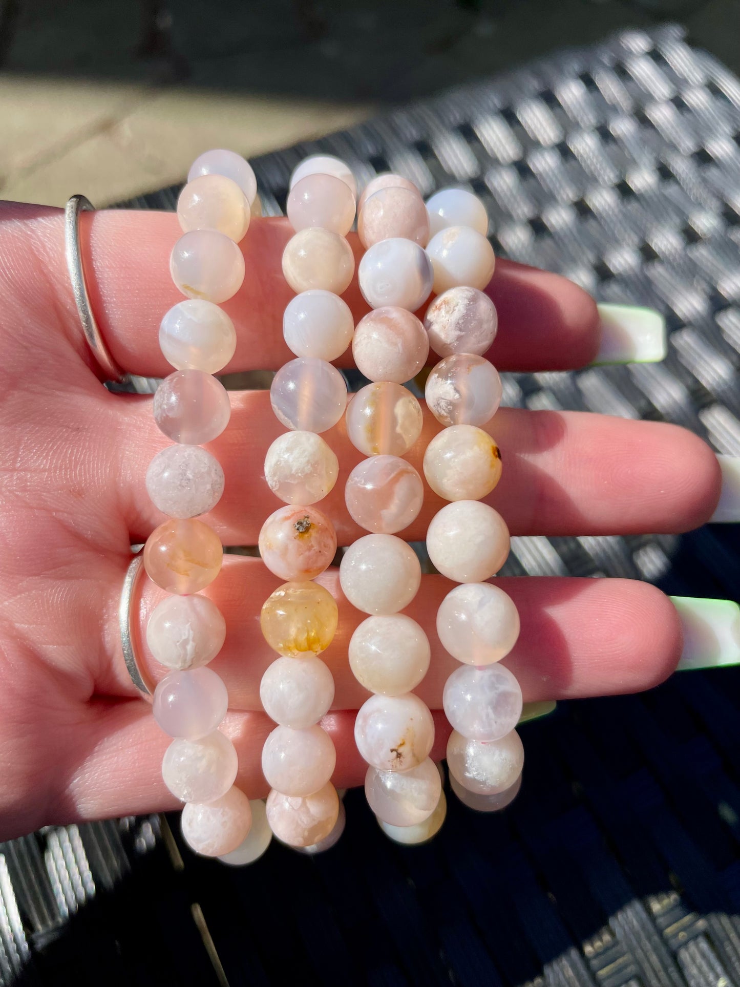 Cherry Agate Bracelets