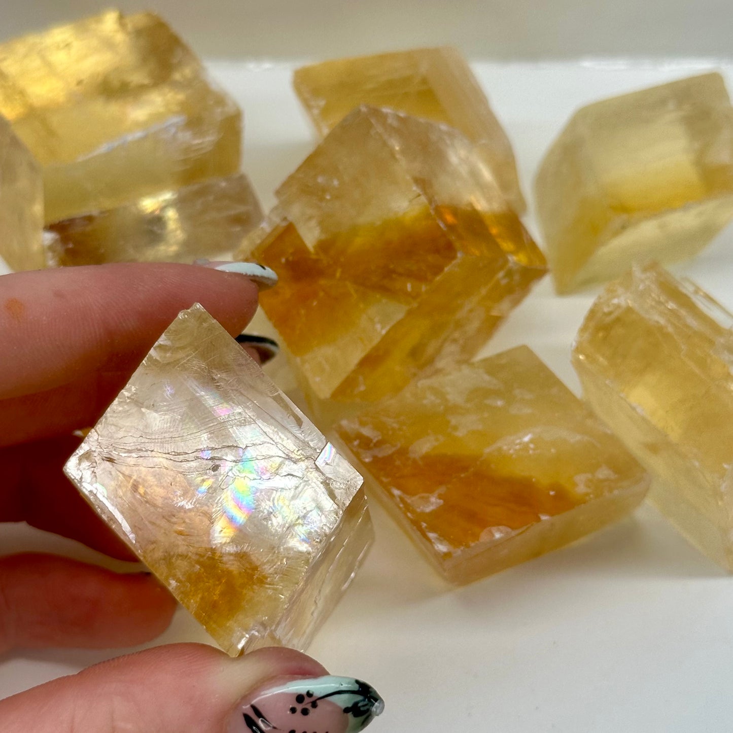 Optical Calcite Cubes High Graded