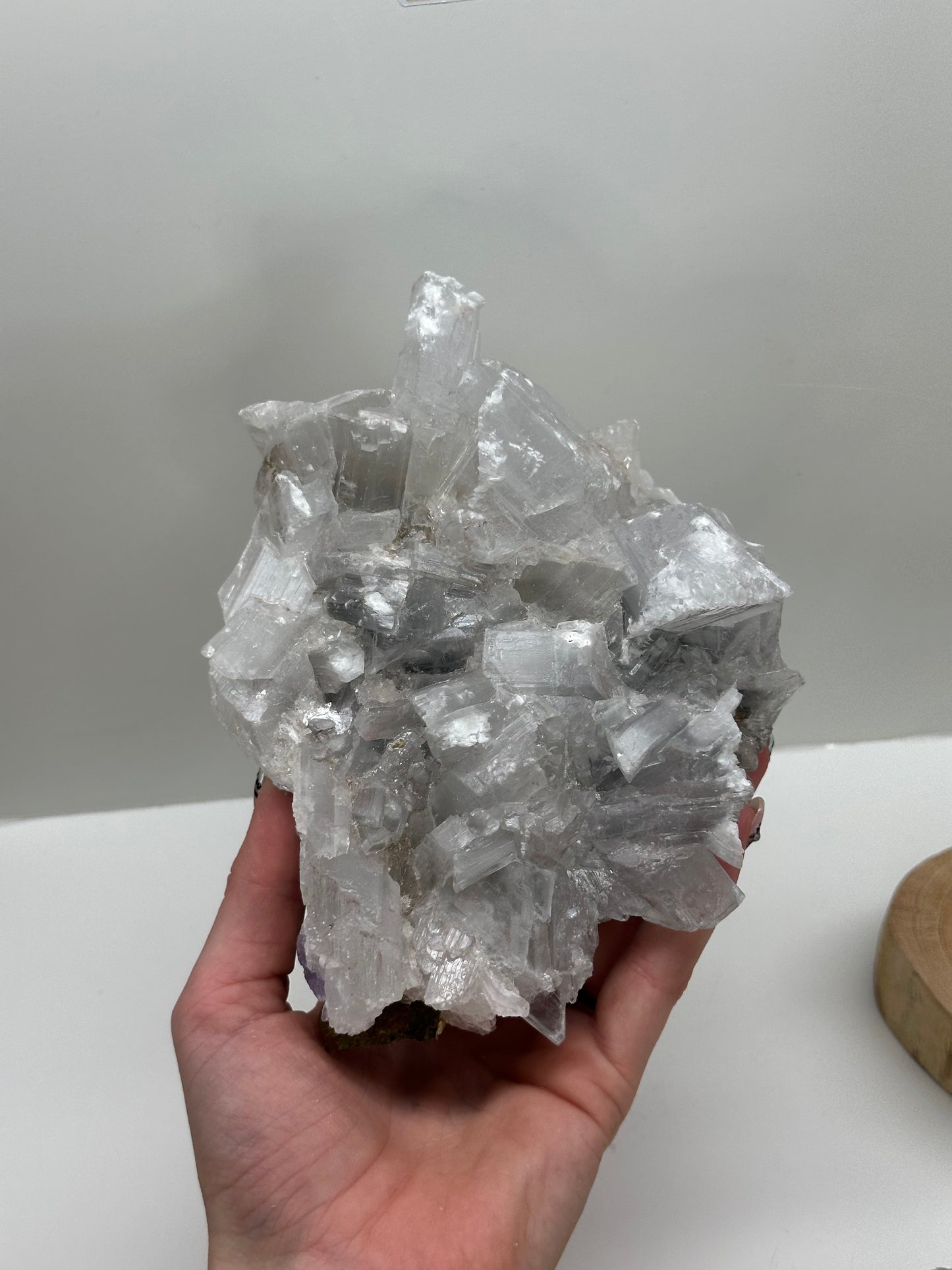Purple Selenite Cluster