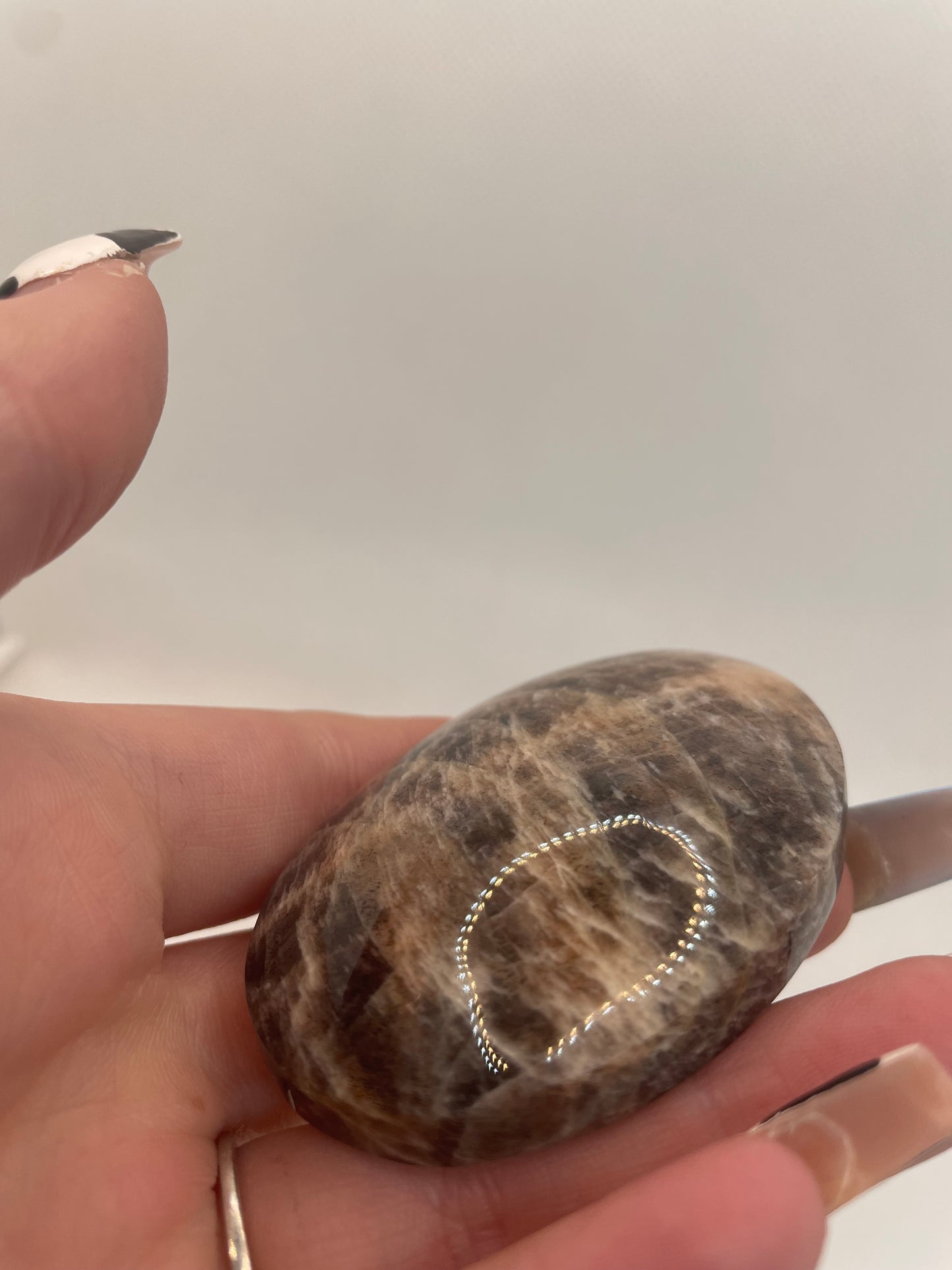 Black MoonStone & Sun Stone Palms