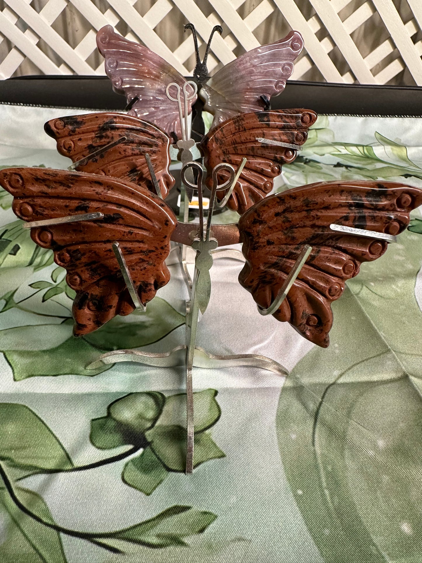 Crystal Butterflies on Stands
