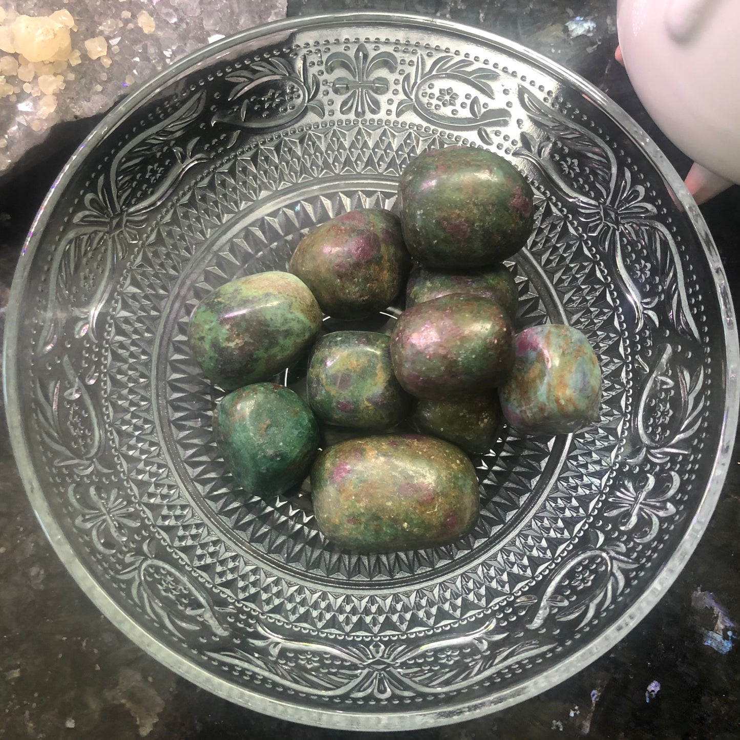 Ruby in Zoisite Tumbles