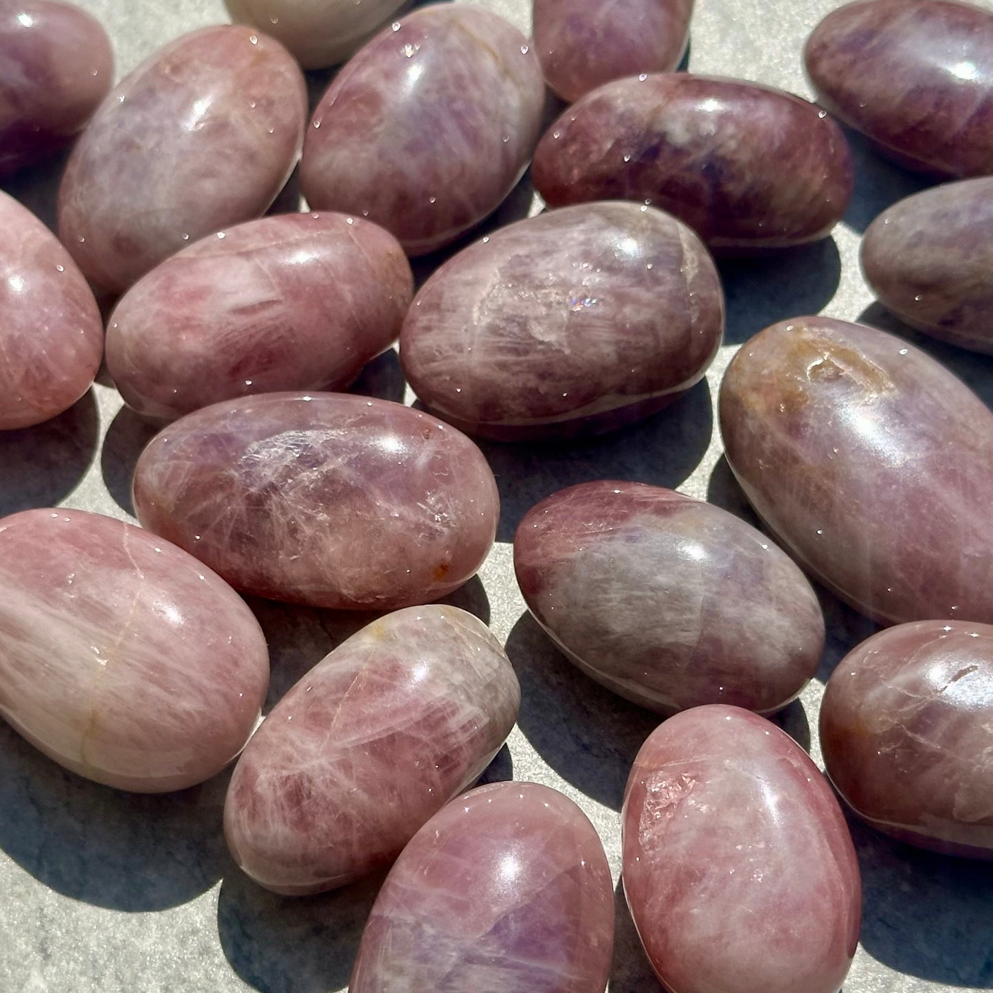 Purple Rose Quartz Tumbles