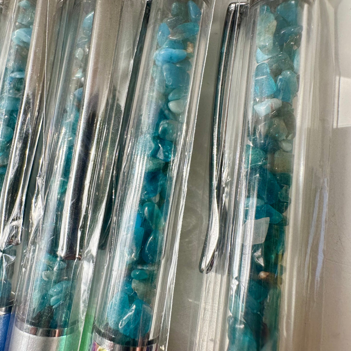 Blue Apatite Crystal Pens