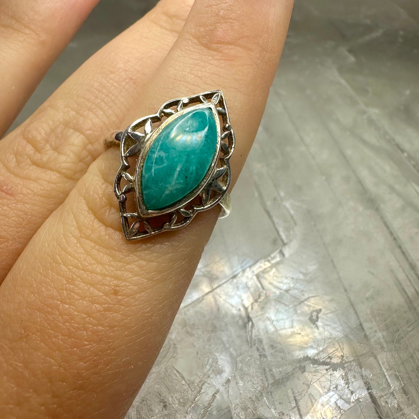Amazonite Size M Ring