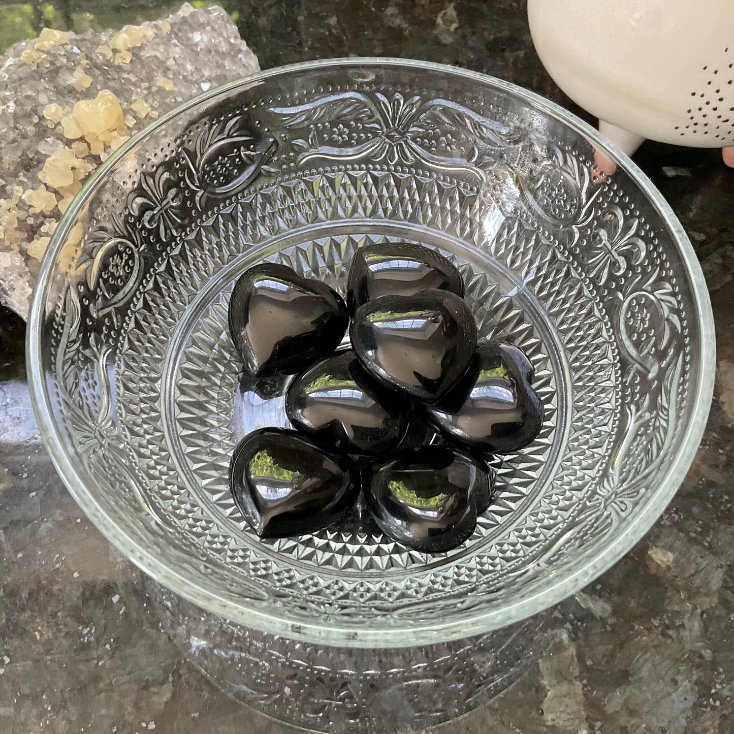 Black Obsidian Hearts