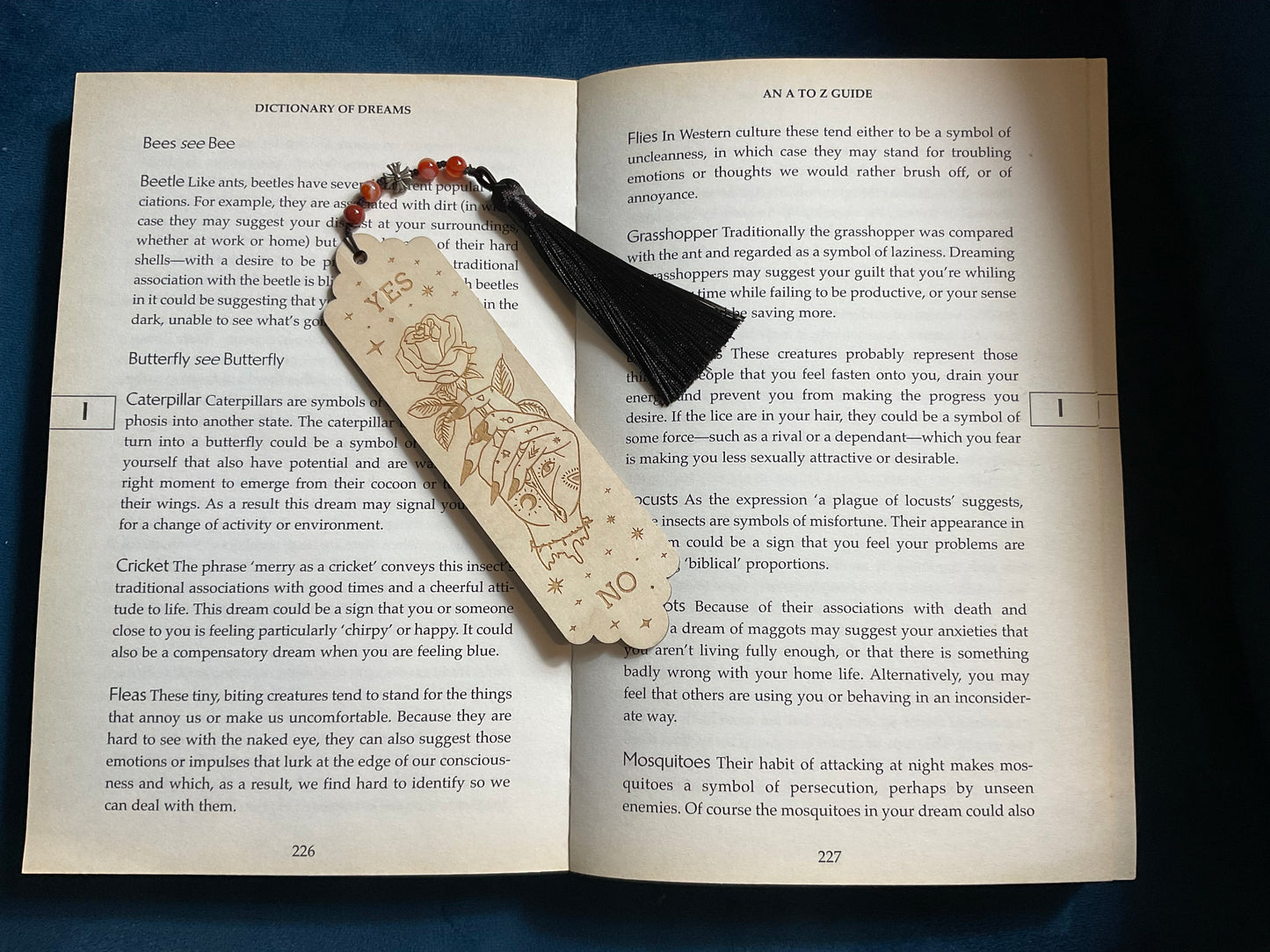 Yes & No Hand With Flower Book Mark