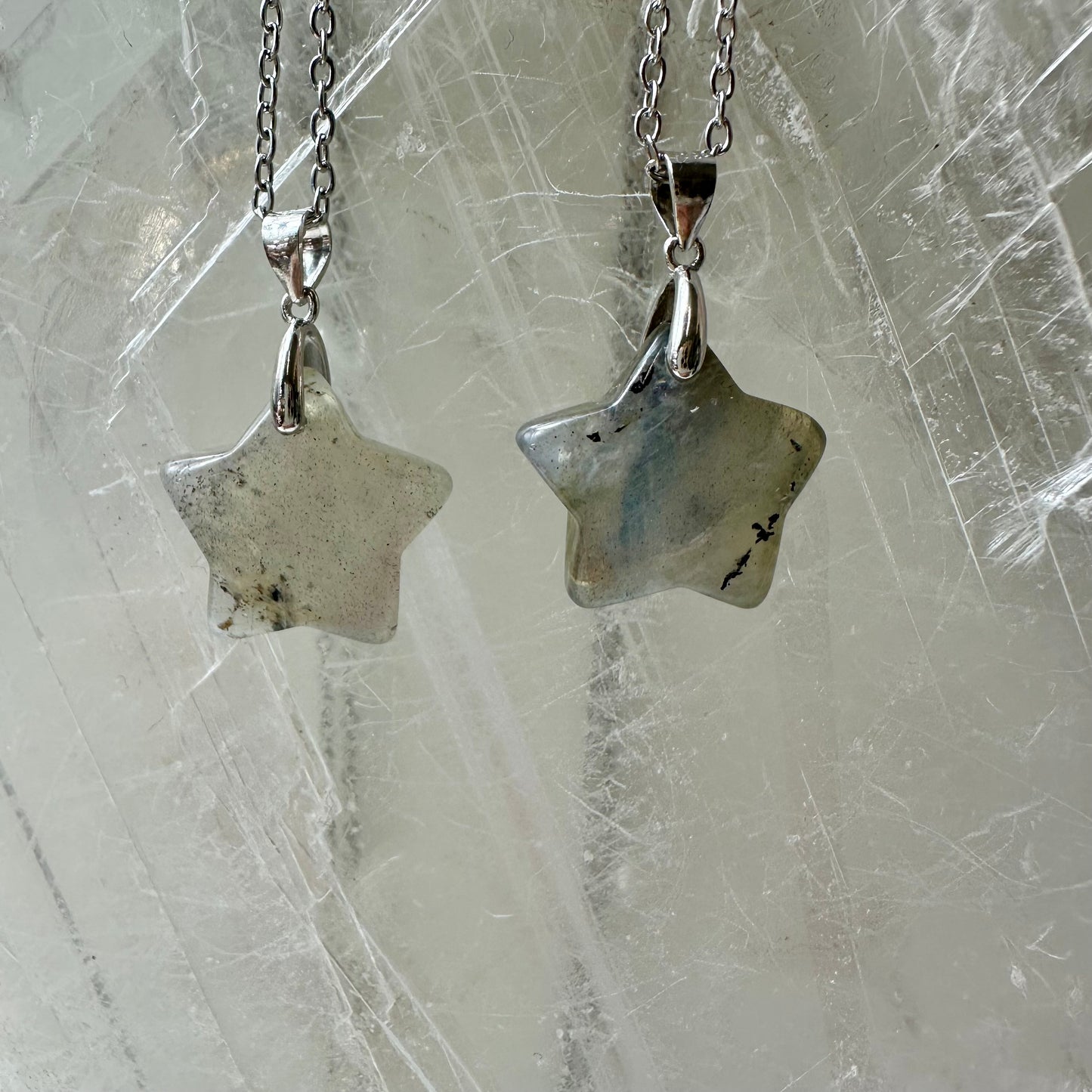 Labradorite 925 Star Mini Pendants