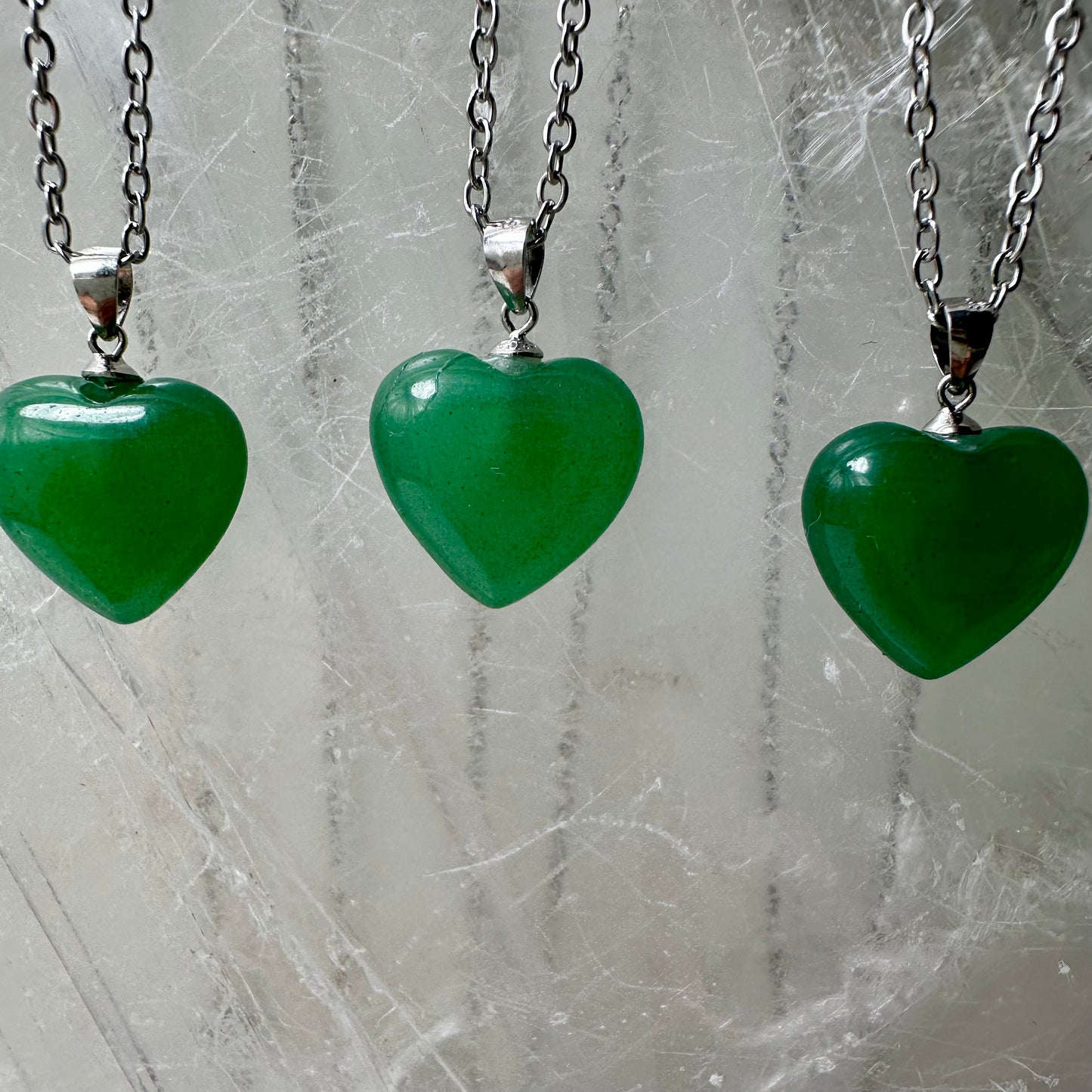 Green Aventurine 925 Heart Mini Pendant