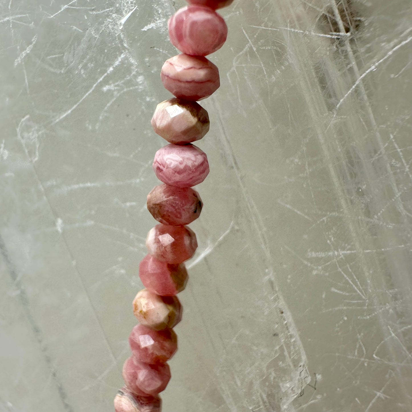 Rhodochrosite Beaded Necklace