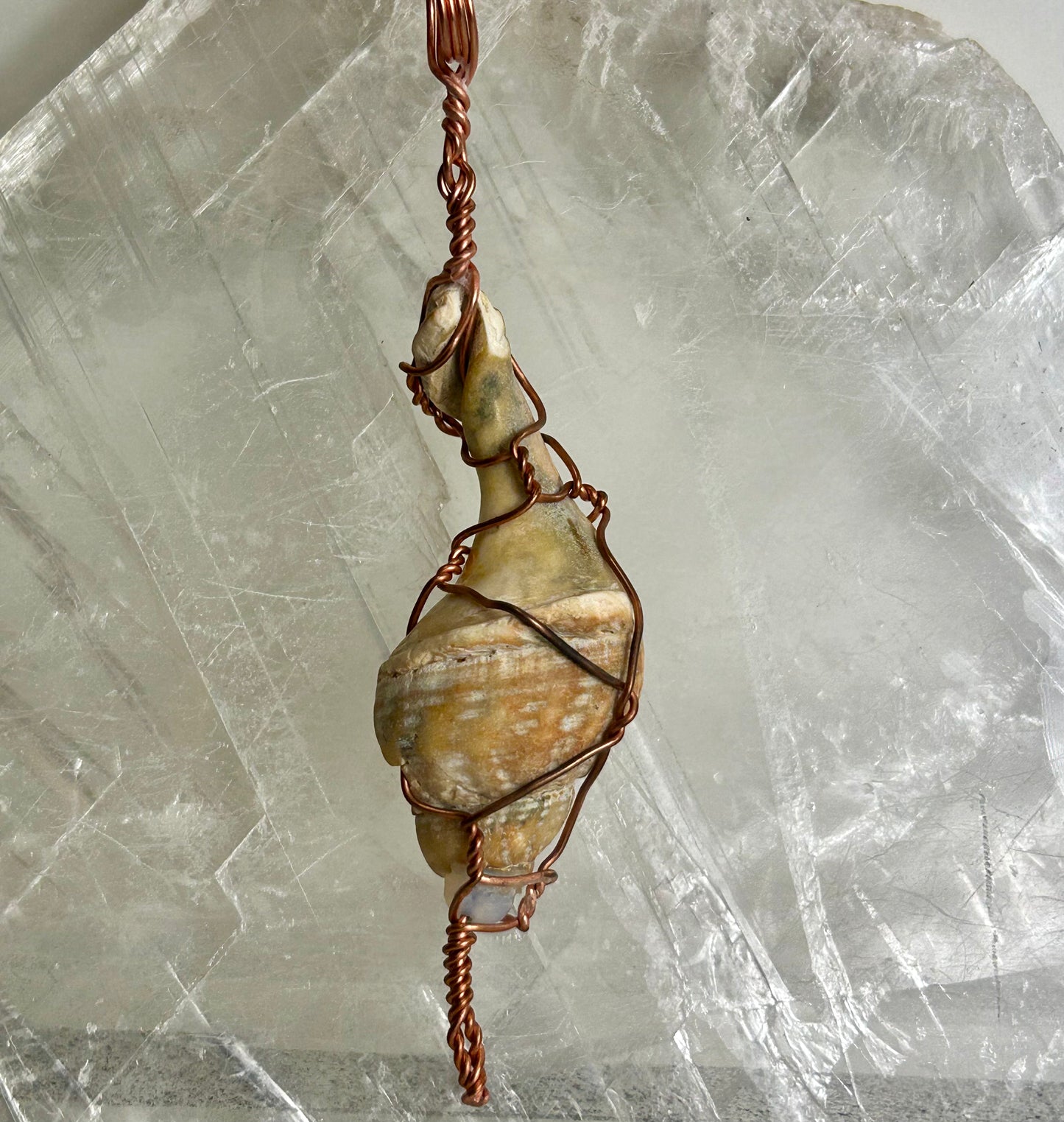 Lee's Makes - Shell & Opalite Pendant