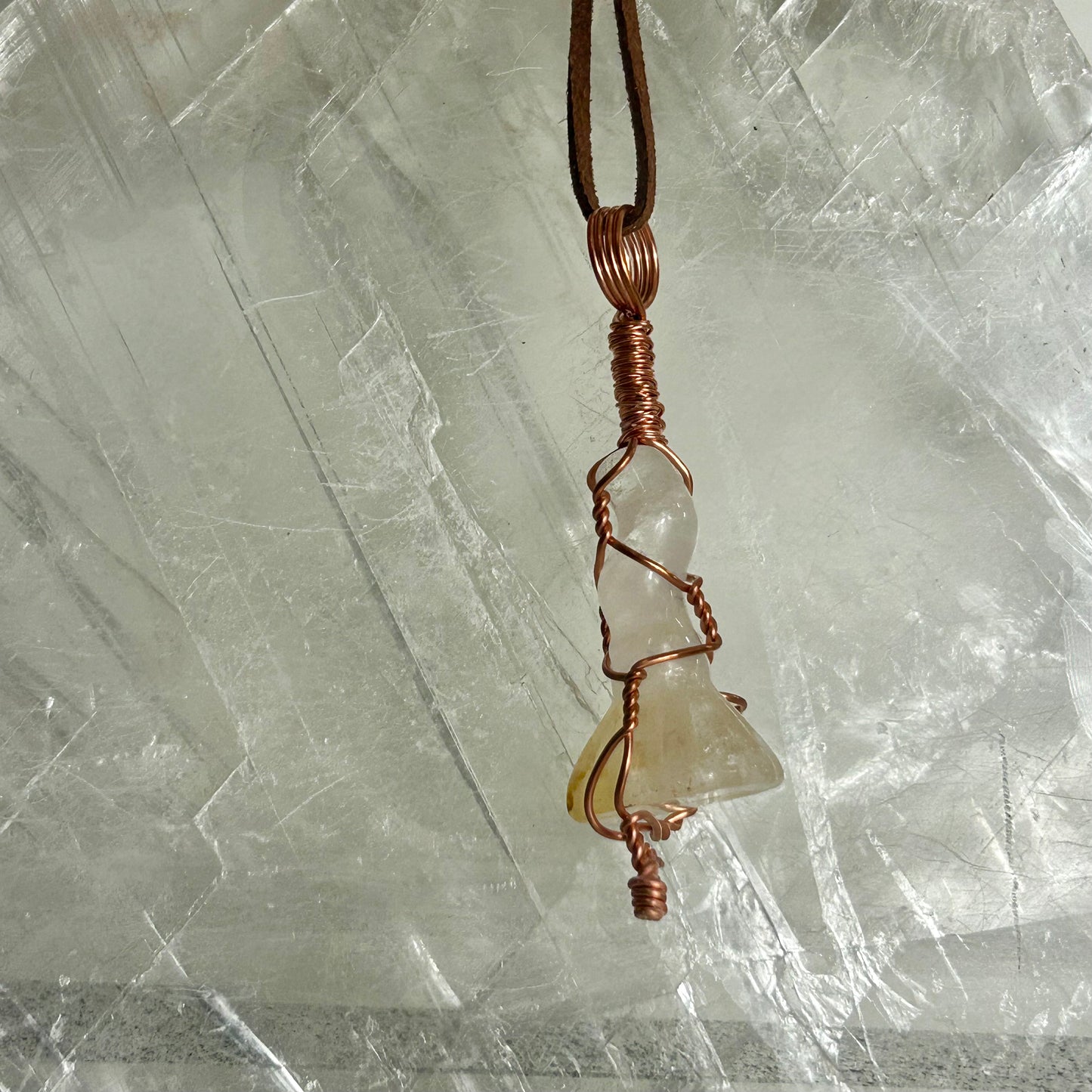 Lee's Makes - Golden Healer Broom Pendant