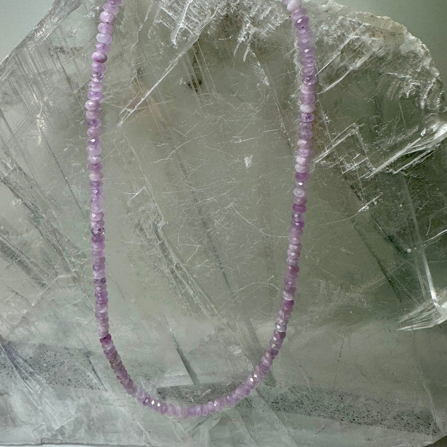 Kunzite Beaded Necklace