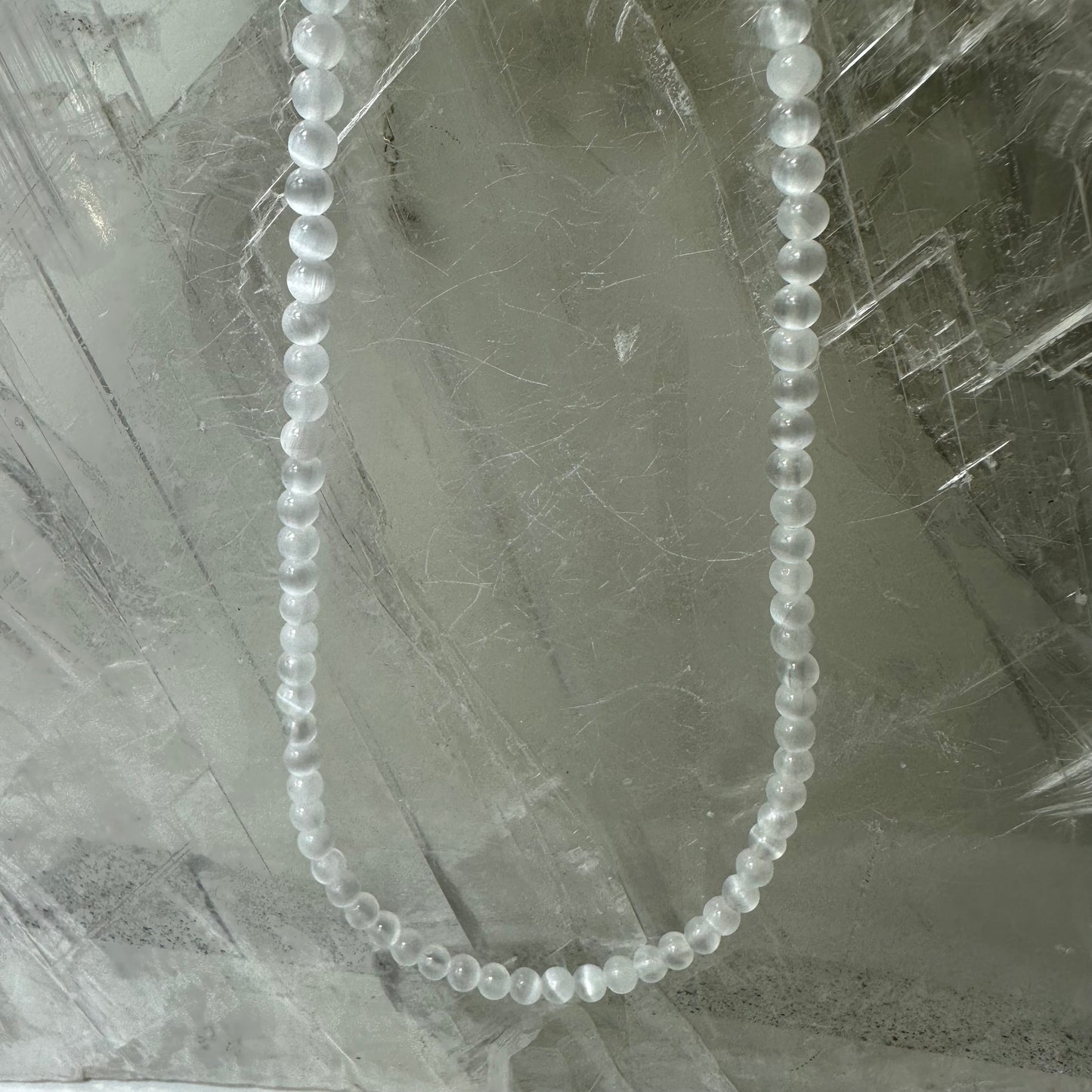 Selenite Beaded necklace
