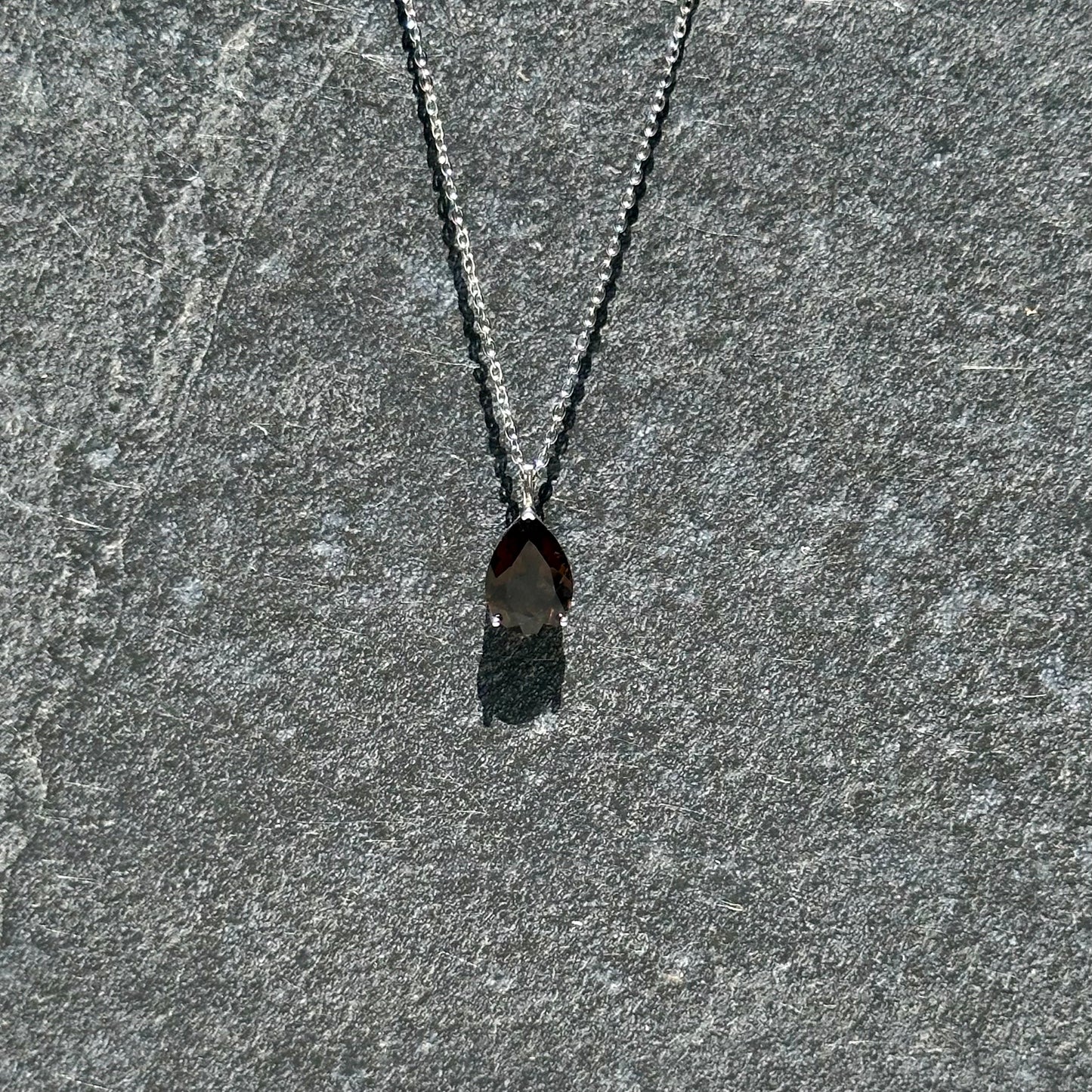 Smokey Quartz Faceted Cut Pendant
