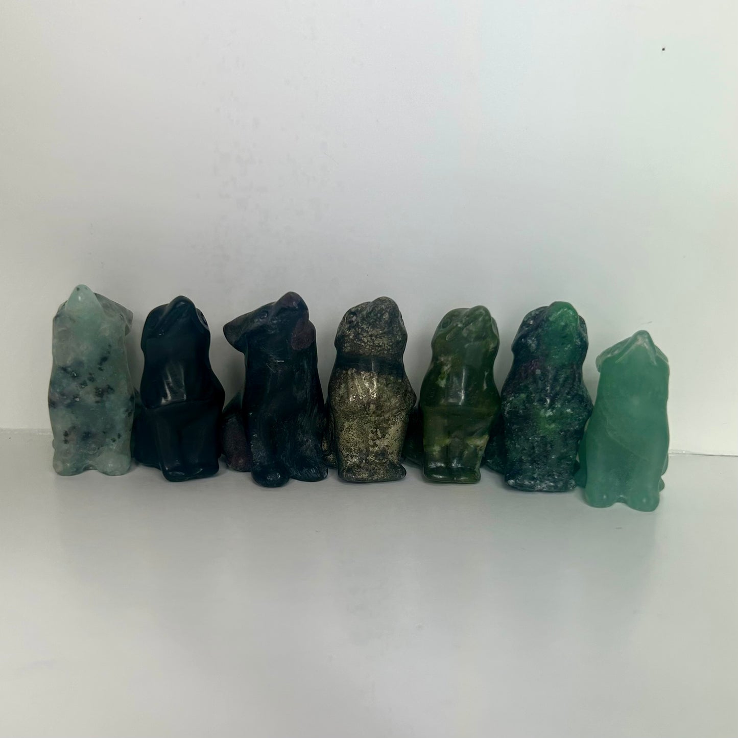 Mini Wolf Carvings