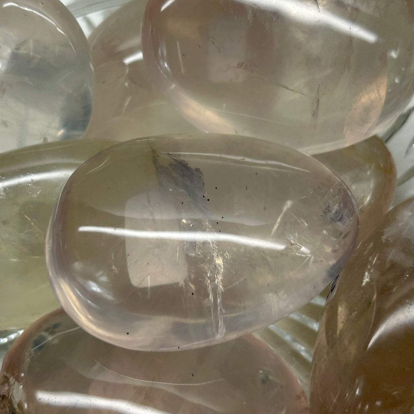 High Grade Star Rose Quartz Palms