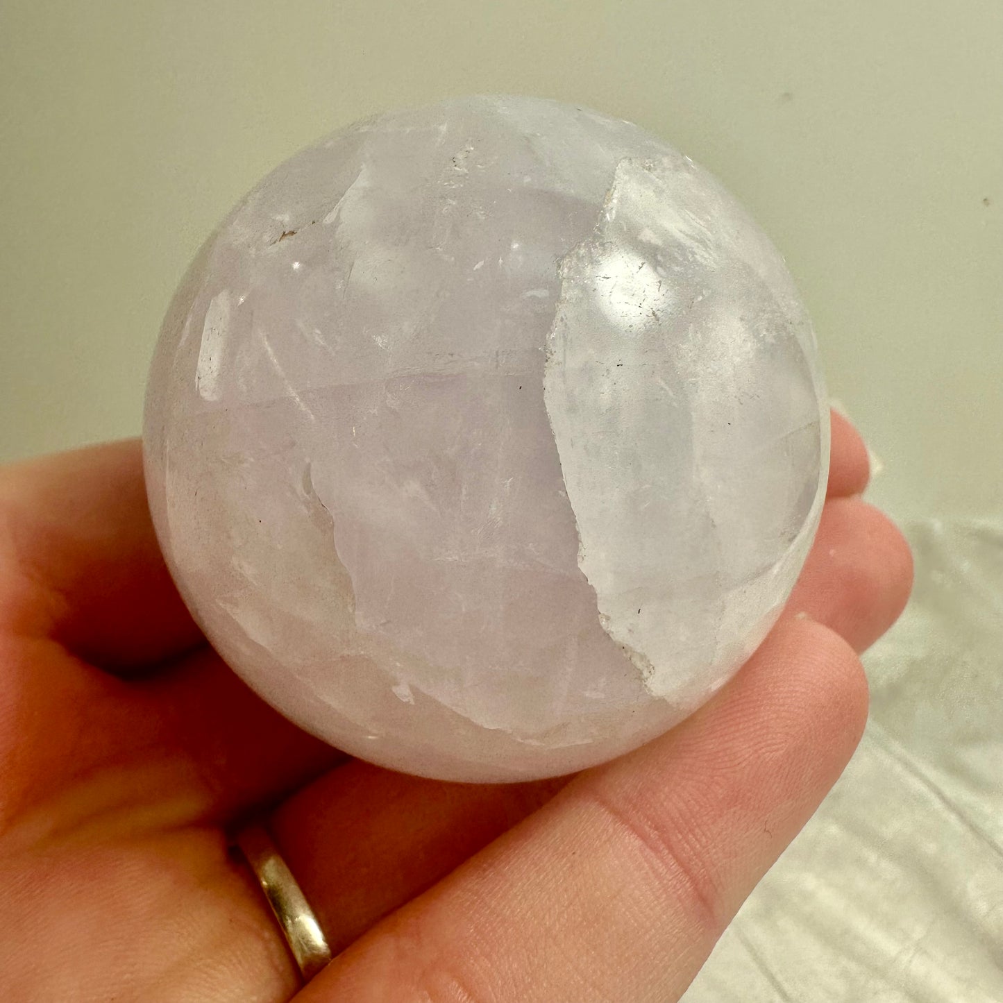 PeriWinkle Rose Quartz Sphere (43)