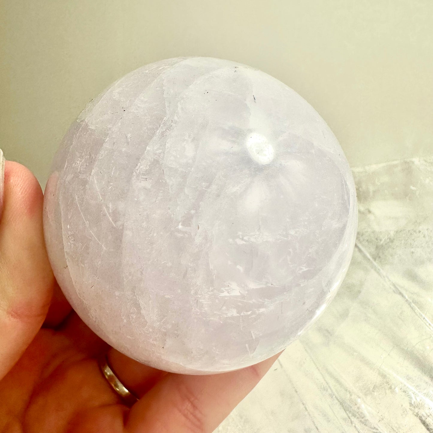 PeriWinkle Rose Quartz Sphere (44)