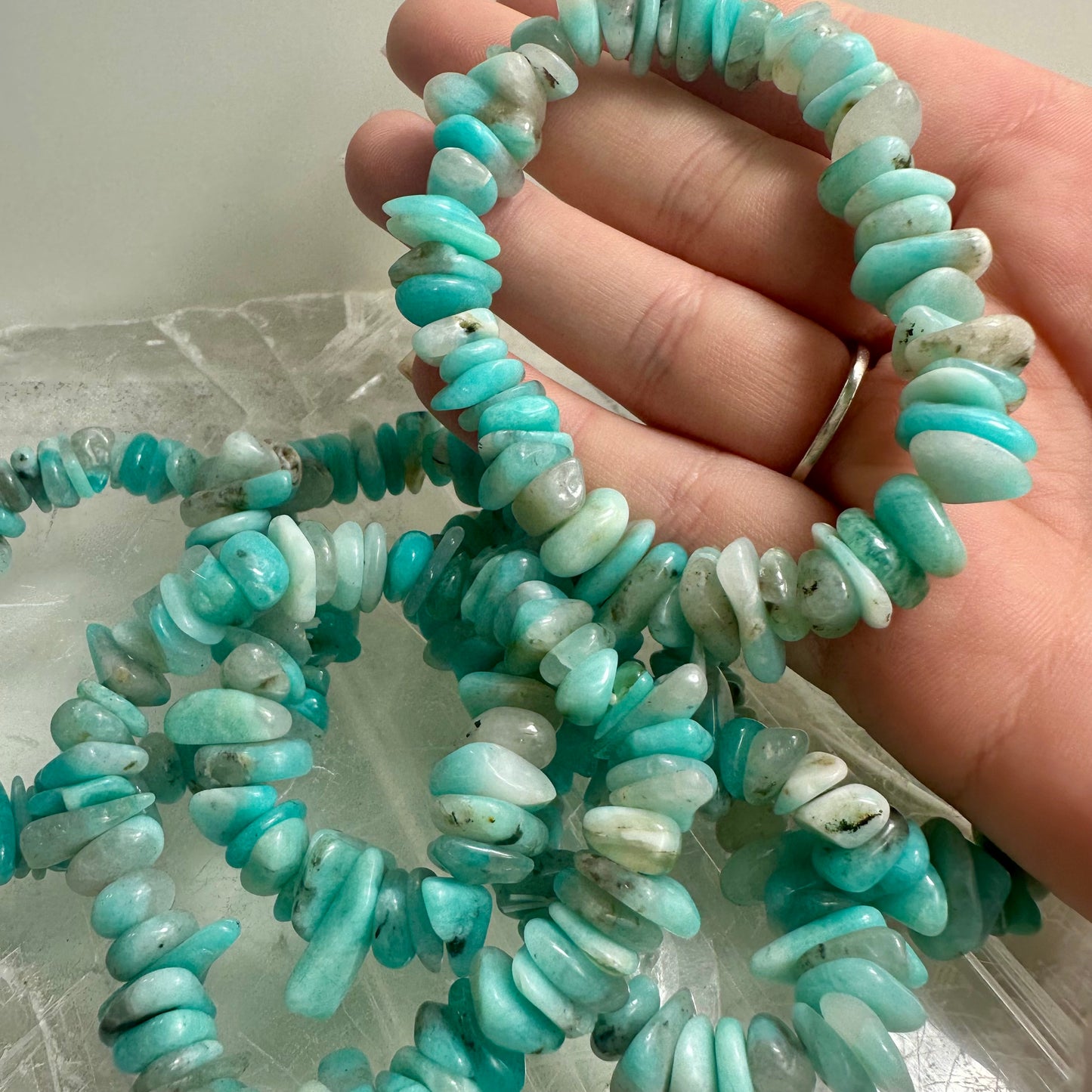 Amazonite Chipped Bracelets