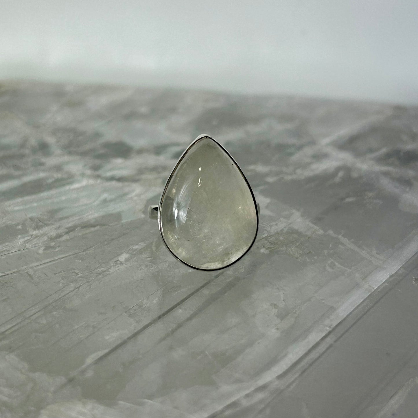 MoonStone Ring Size O