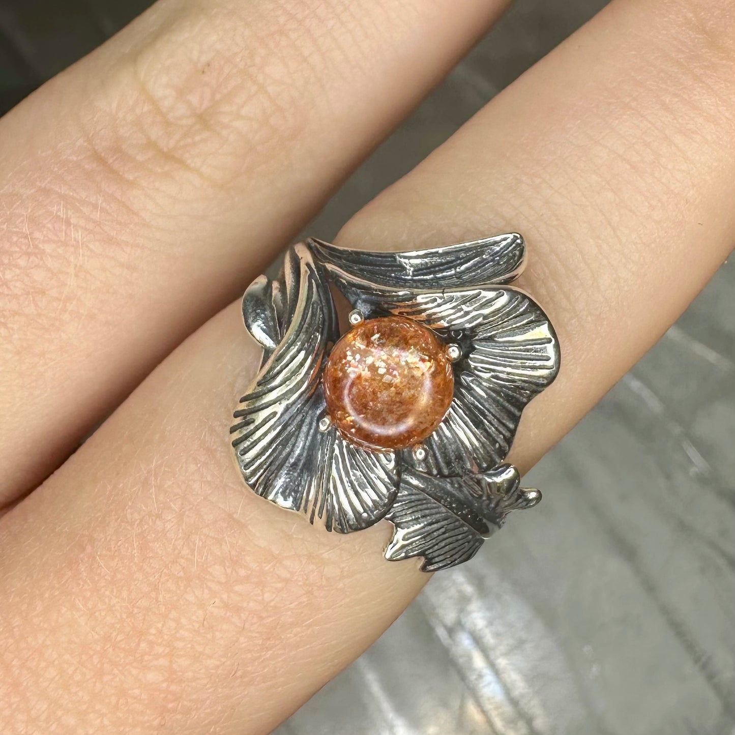 Arusha SunStone 925 Adjustable Ring